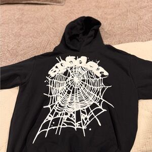 Black Spider Web Hoodie